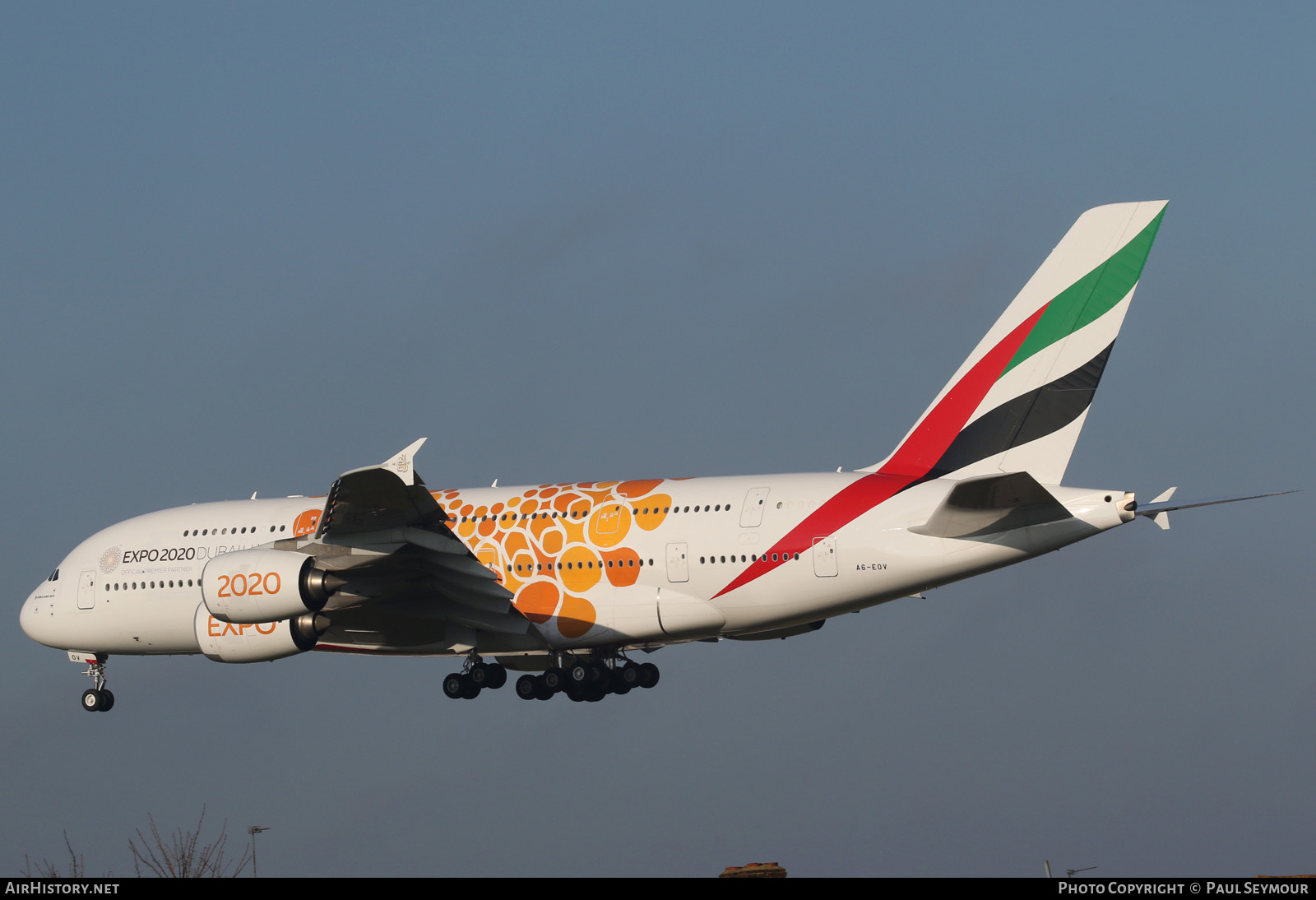 Aircraft Photo of A6-EOV | Airbus A380-861 | Emirates | AirHistory.net #200037