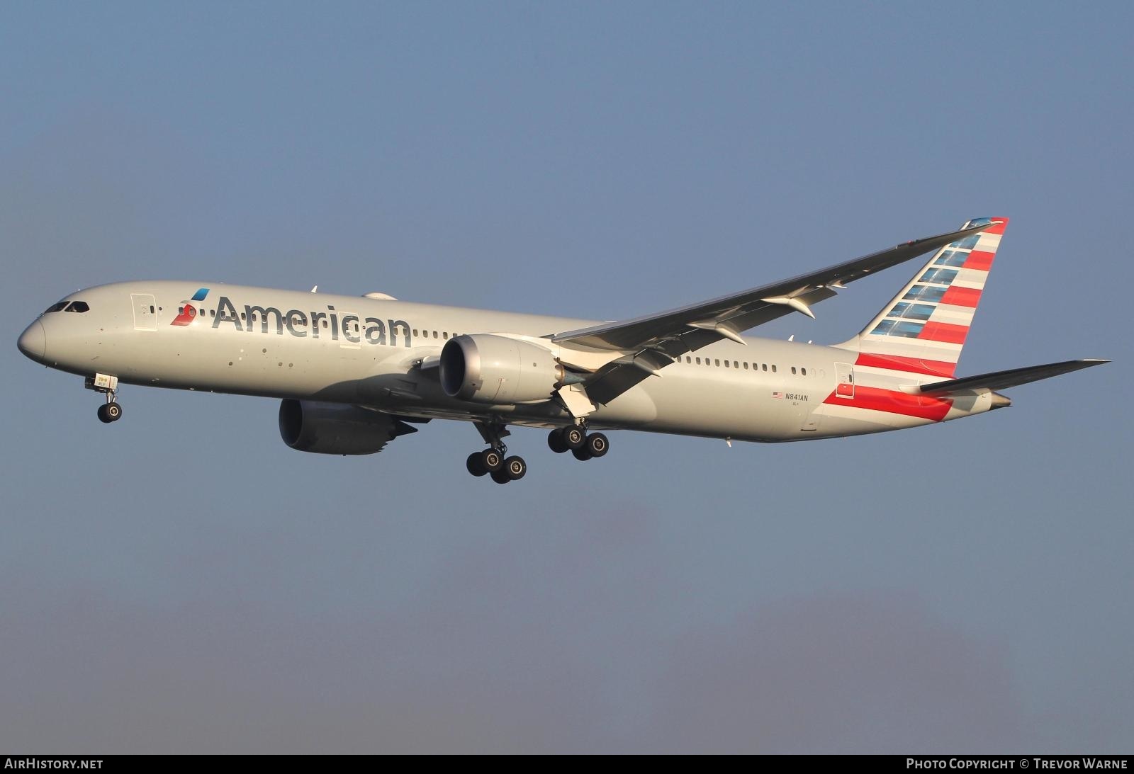 Aircraft Photo of N841AN | Boeing 787-9 Dreamliner | American Airlines | AirHistory.net #200058