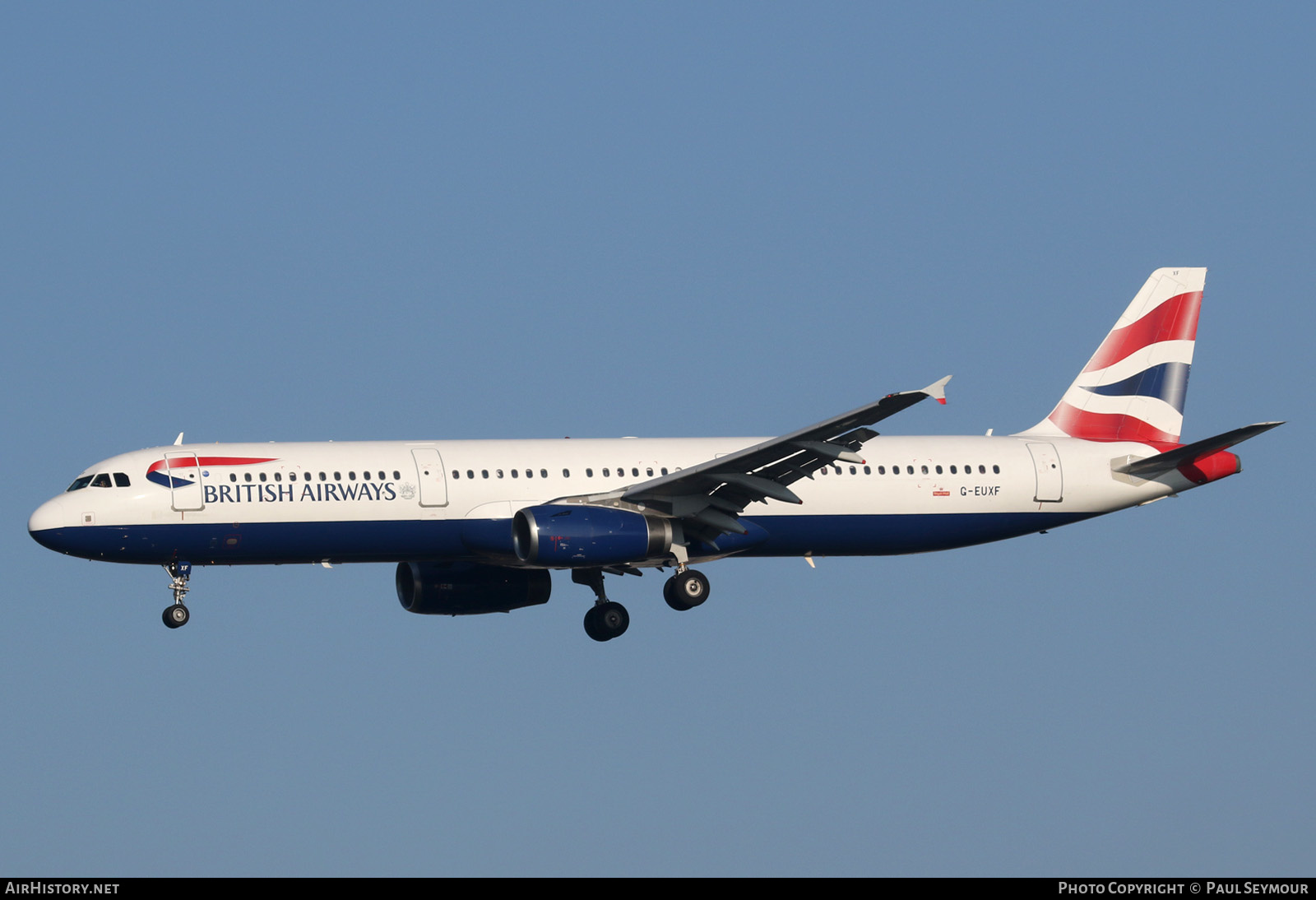 Aircraft Photo of G-EUXF | Airbus A321-231 | British Airways | AirHistory.net #200065