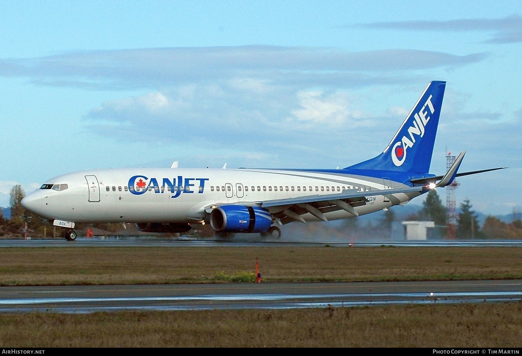 Aircraft Photo of C-FYQN | Boeing 737-8AS | CanJet Airlines | AirHistory.net #200132