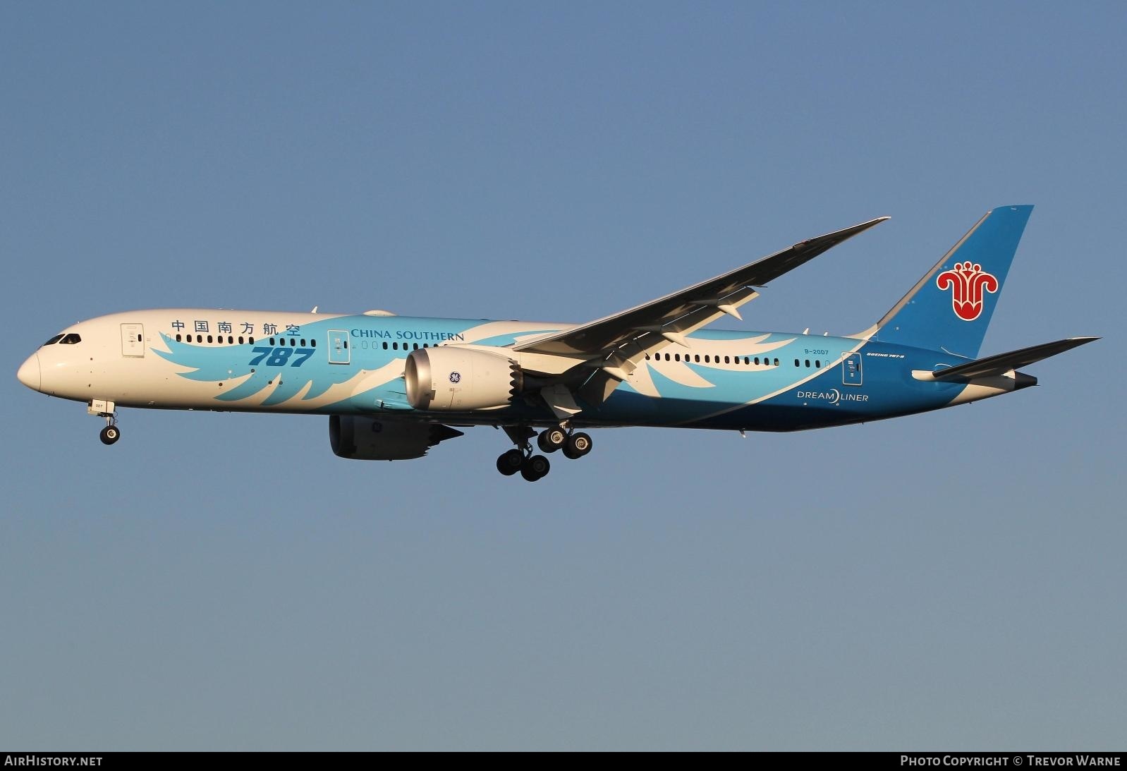 Aircraft Photo of B-20D7 | Boeing 787-9 Dreamliner | China Southern Airlines | AirHistory.net #200134