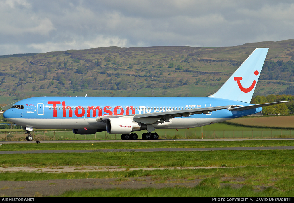 Aircraft Photo of G-BRIF | Boeing 767-204/ER | Thomsonfly | AirHistory.net #200139