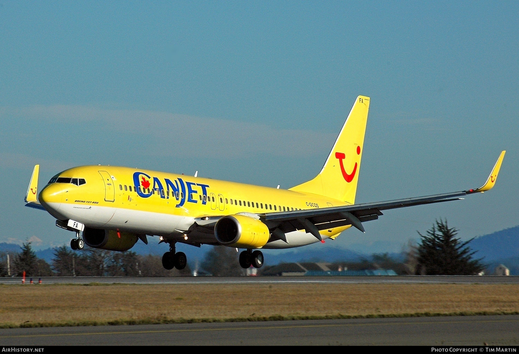 Aircraft Photo of C-GCQS | Boeing 737-8K5 | CanJet Airlines | AirHistory.net #200193