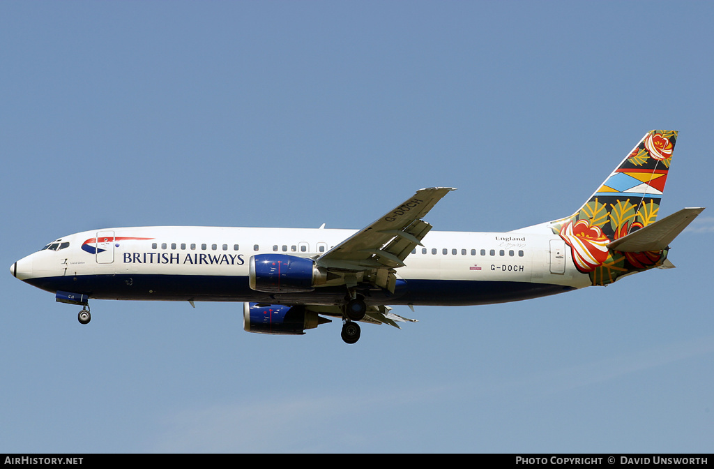 Aircraft Photo of G-DOCH | Boeing 737-436 | British Airways | AirHistory.net #200200