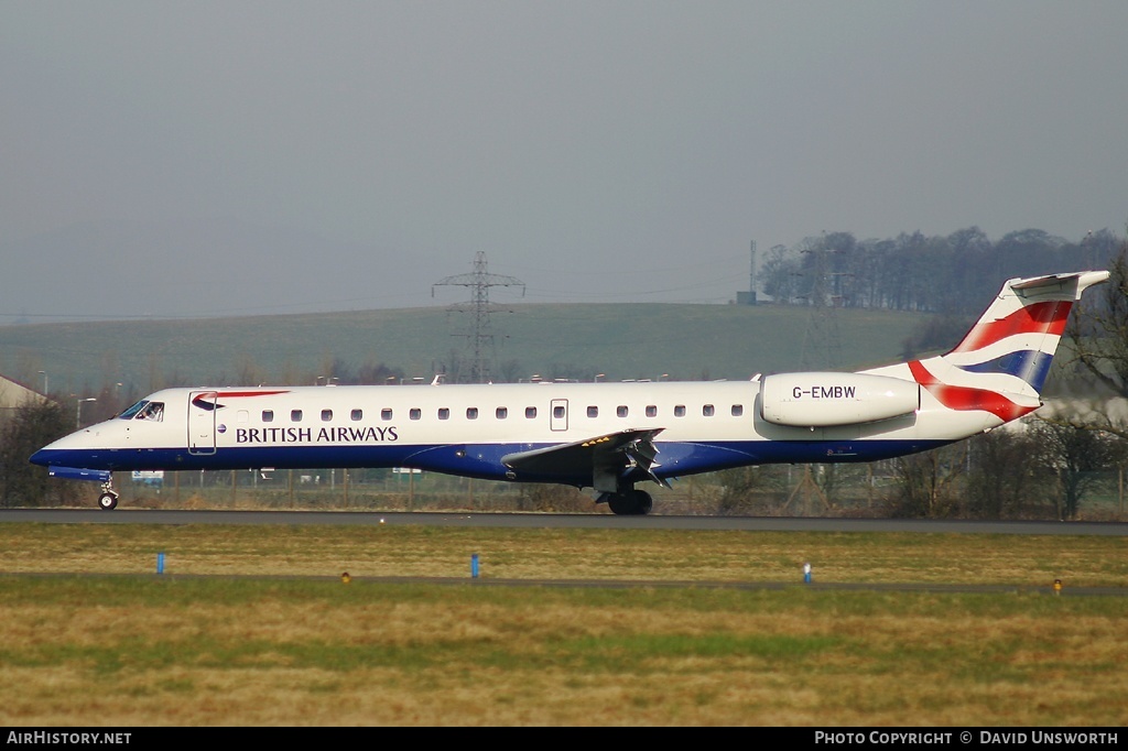 Aircraft Photo of G-EMBW | Embraer ERJ-145EU (EMB-145EU) | British Airways | AirHistory.net #200202