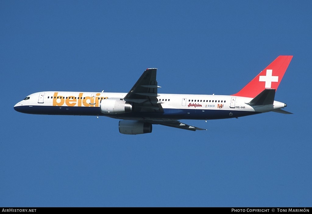 Aircraft Photo of HB-IHR | Boeing 757-2G5 | Belair | AirHistory.net #200216