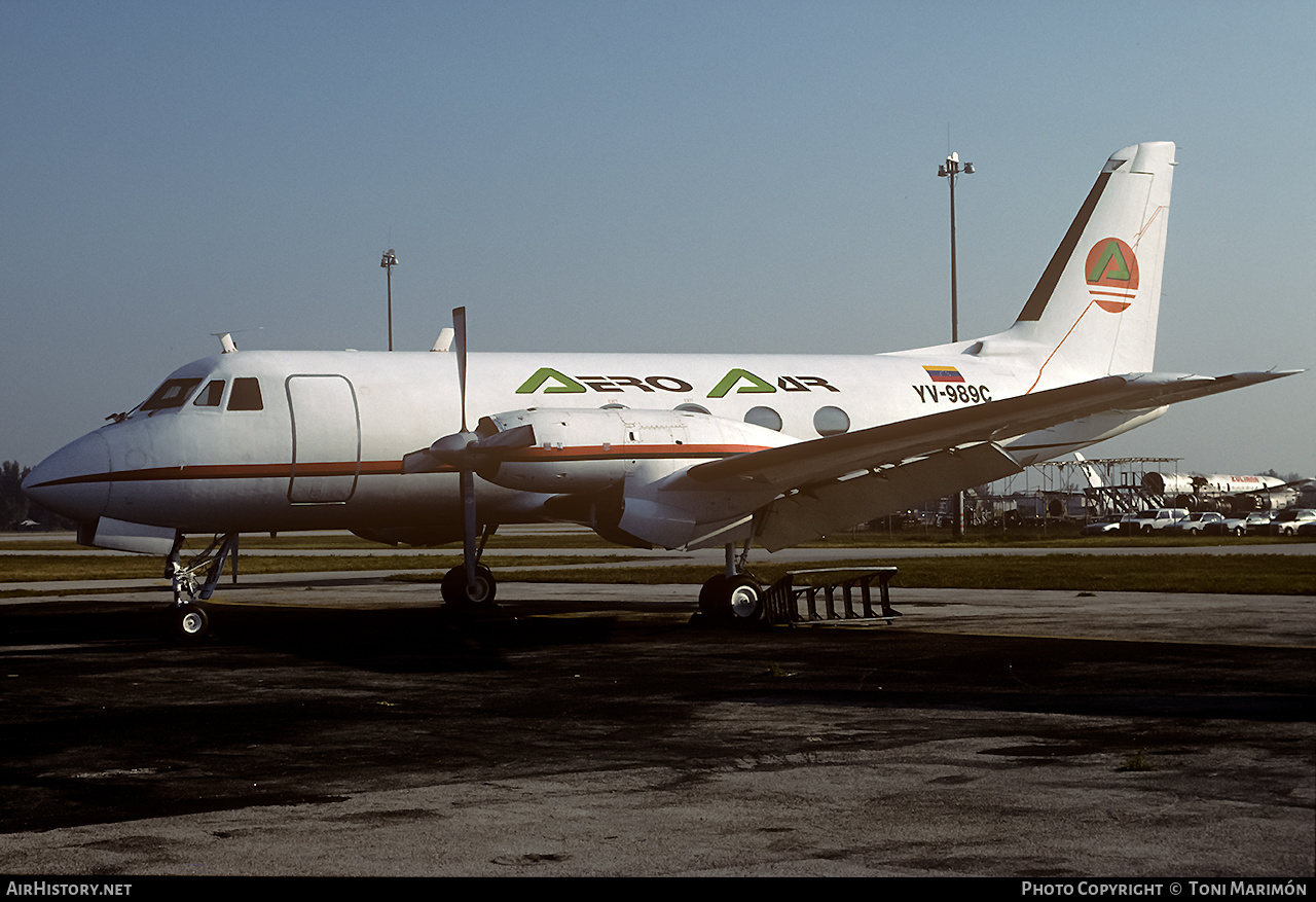 Aircraft Photo of YV-989C | Grumman G-159 Gulfstream I | Aero Par | AirHistory.net #200227