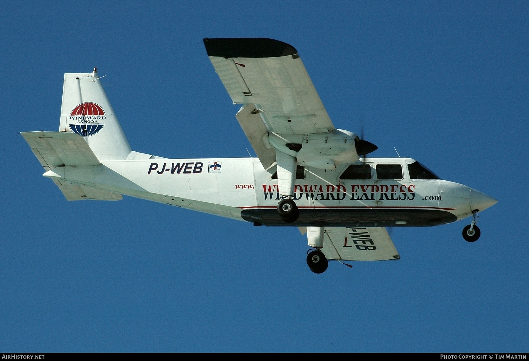 Aircraft Photo of PJ-WEB | Britten-Norman BN-2B-20 Islander | Windward Express Airways | AirHistory.net #200236