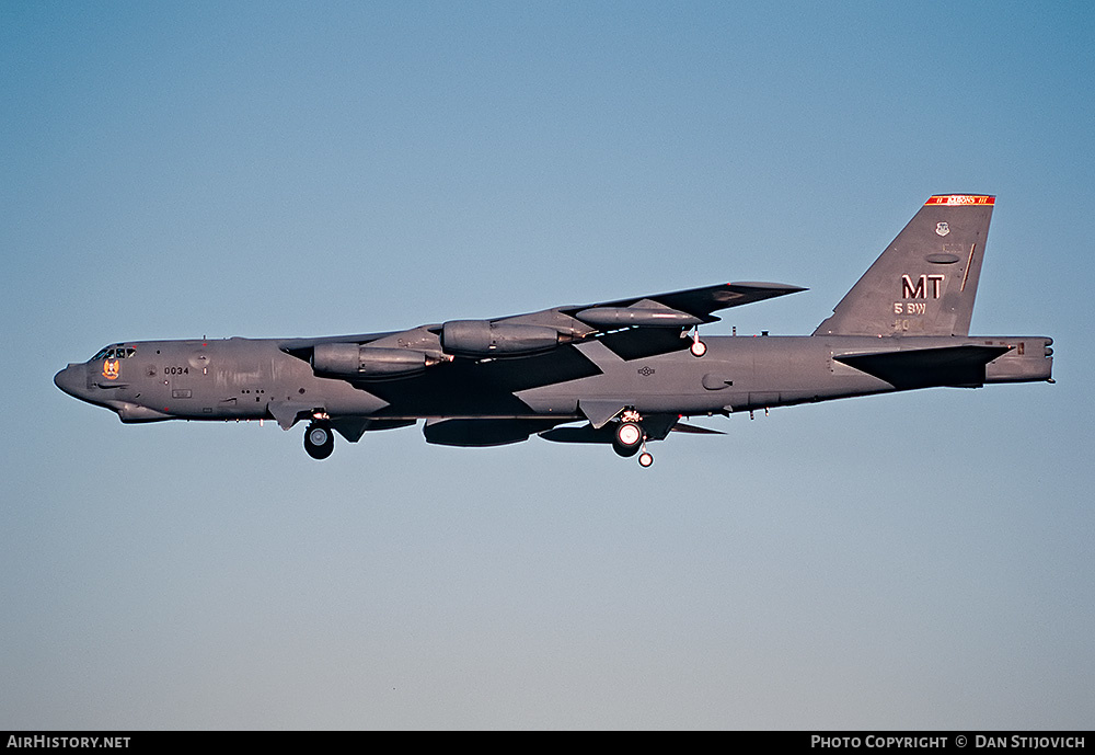 Aircraft Photo of 60-0034 / 00034 | Boeing B-52H Stratofortress | USA - Air Force | AirHistory.net #200264