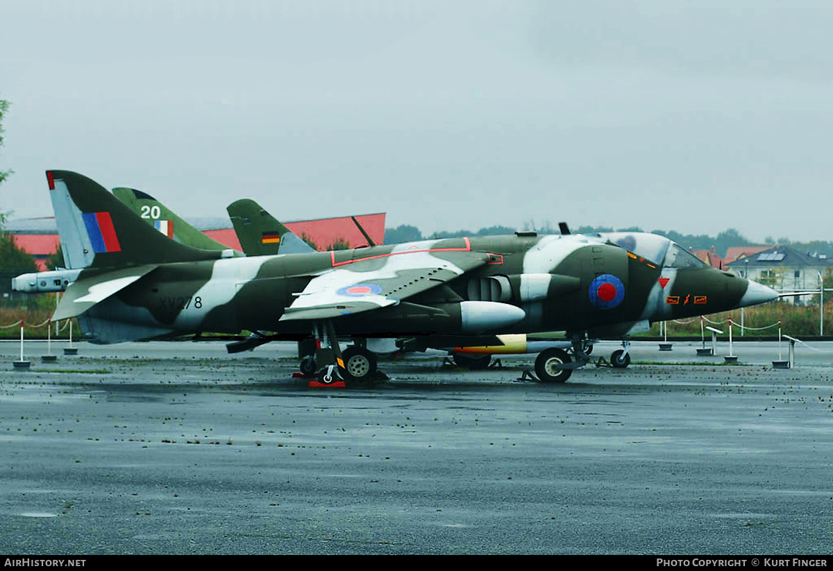 Aircraft Photo of XV278 | Hawker Siddeley Harrier GR1 | UK - Air Force | AirHistory.net #200265