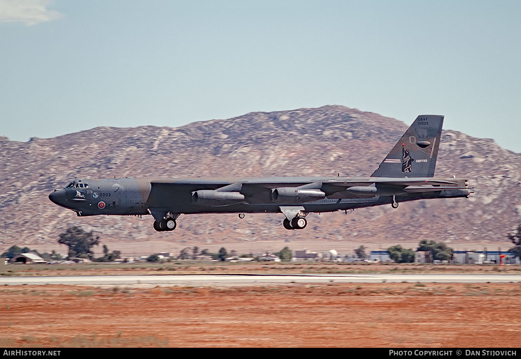 Aircraft Photo of 60-0003 / 00003 | Boeing B-52H Stratofortress | USA - Air Force | AirHistory.net #200276
