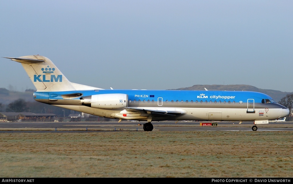 Aircraft Photo of PH-KZN | Fokker 70 (F28-0070) | KLM Cityhopper | AirHistory.net #200280