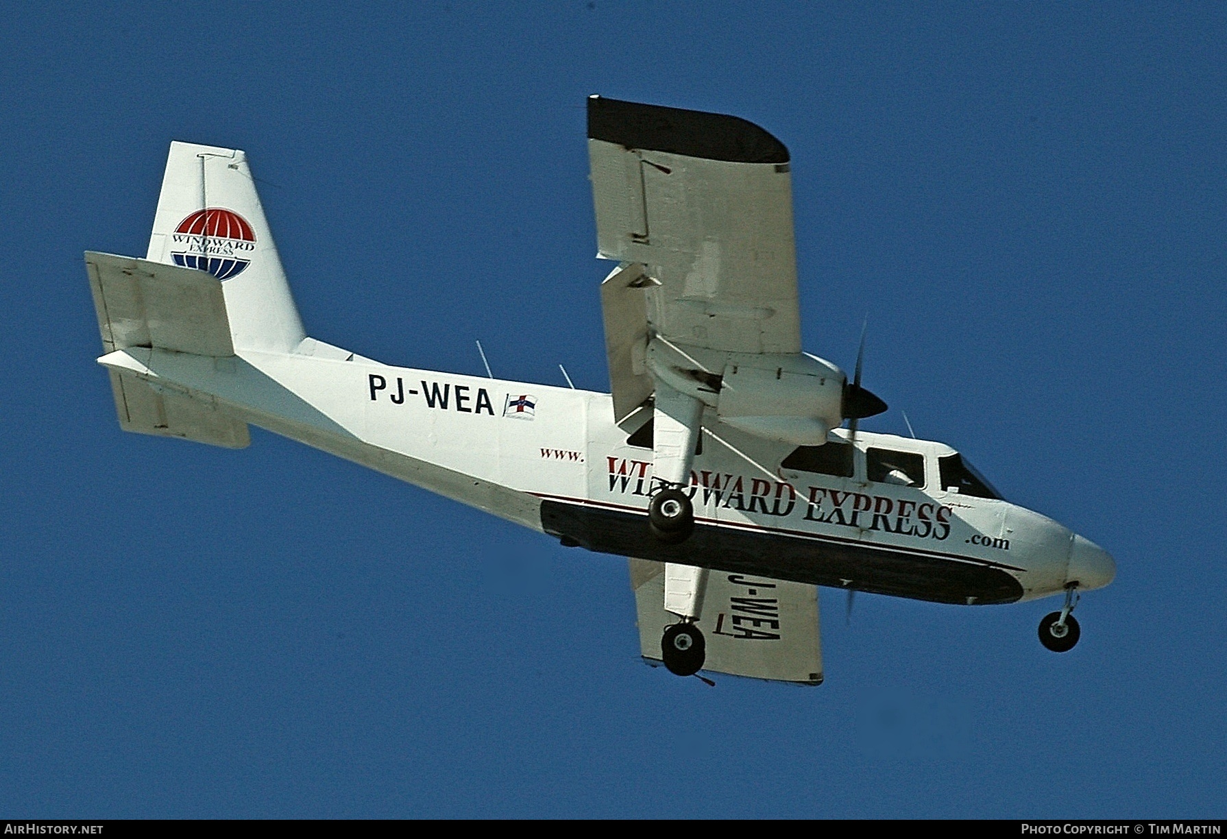 Aircraft Photo of PJ-WEA | Britten-Norman BN-2A-8 Islander | Windward Express Airways | AirHistory.net #200286