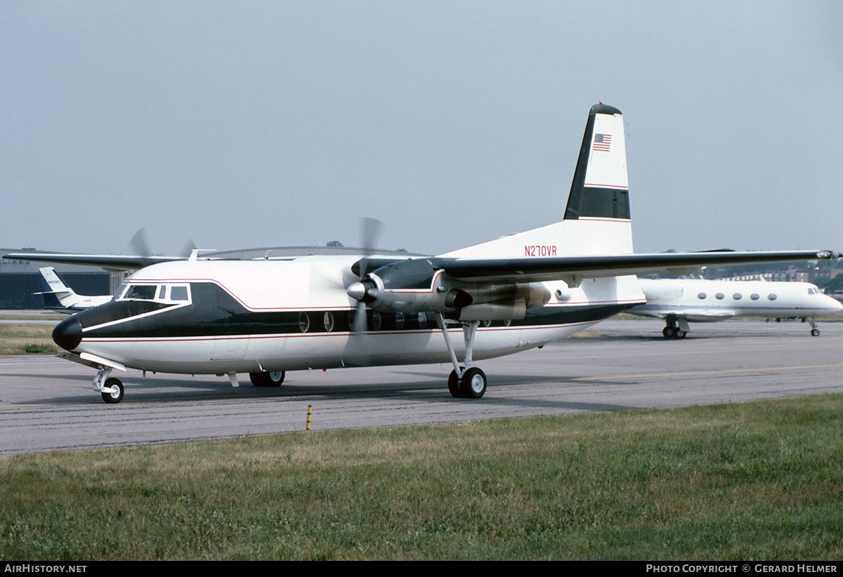 Aircraft Photo of N270VR | Fairchild F-27F | AirHistory.net #200304