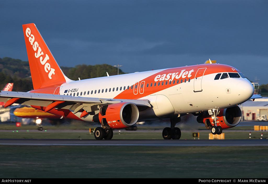 Aircraft Photo of G-EZDJ | Airbus A319-111 | EasyJet | AirHistory.net #200323