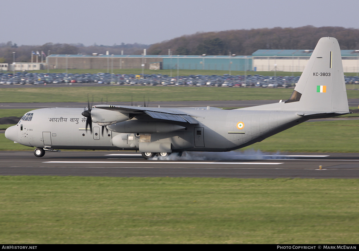Aircraft Photo of KC-3803 | Lockheed Martin C-130J-30 Hercules | India - Air Force | AirHistory.net #200324
