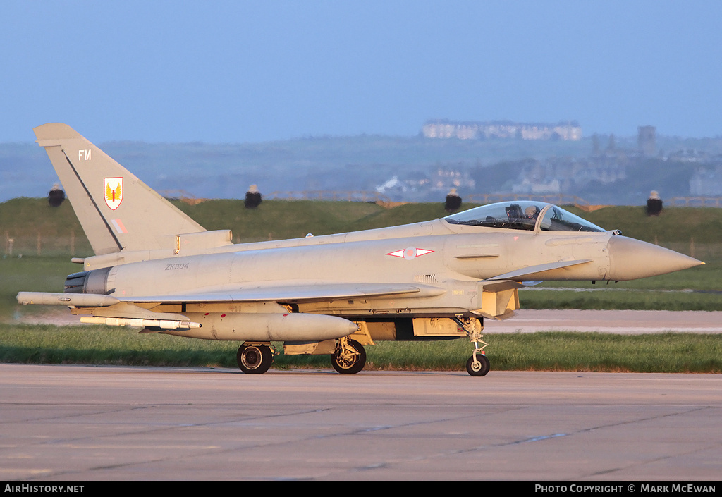 Aircraft Photo of ZK304 | Eurofighter EF-2000 Typhoon FGR4 | UK - Air Force | AirHistory.net #200328