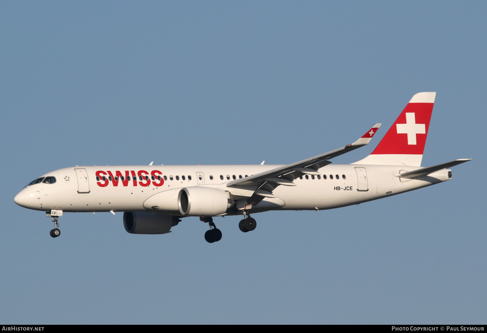 Aircraft Photo of HB-JCE | Bombardier CSeries CS300 (BD-500-1A11) | Swiss International Air Lines | AirHistory.net #200337