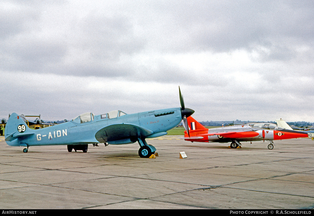 Aircraft Photo of G-AIDN | Supermarine 502 Spitfire T8 | AirHistory.net #200381