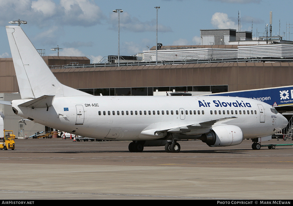 Aircraft Photo of OM-ASC | Boeing 737-3Z9 | Air Slovakia | AirHistory.net #200410