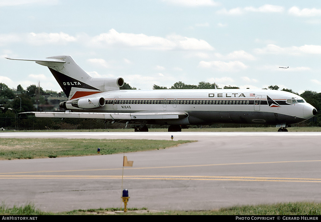 Aircraft Photo of N1649 | Boeing 727-291 | Delta Air Lines | AirHistory.net #200438