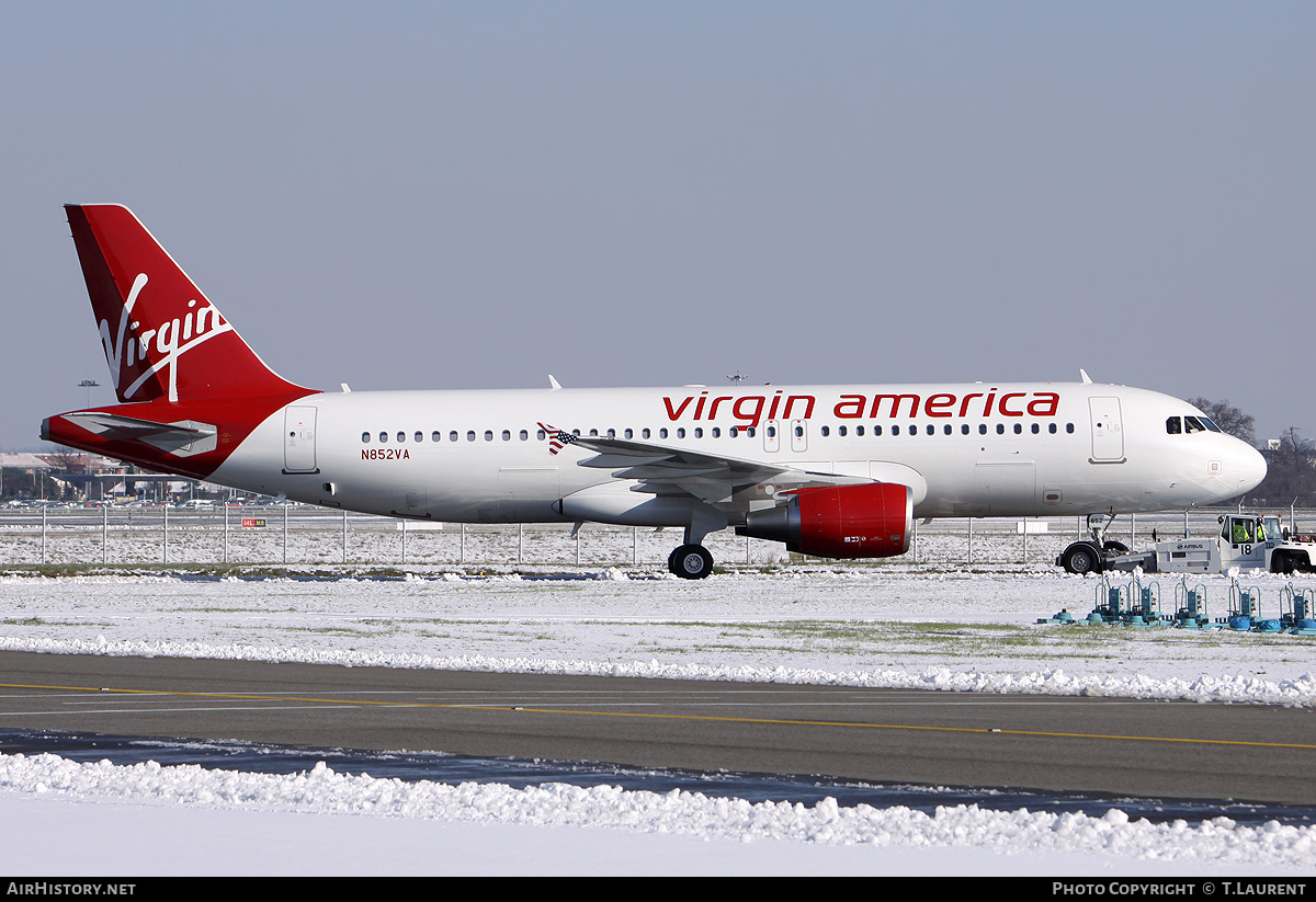 Aircraft Photo of N852VA | Airbus A320-214 | Virgin America | AirHistory.net #200456