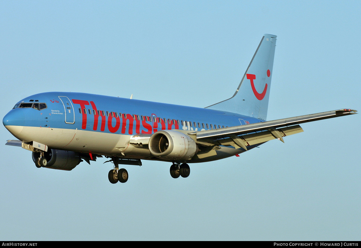 Aircraft Photo of G-THOG | Boeing 737-31S | Thomsonfly | AirHistory.net #200458