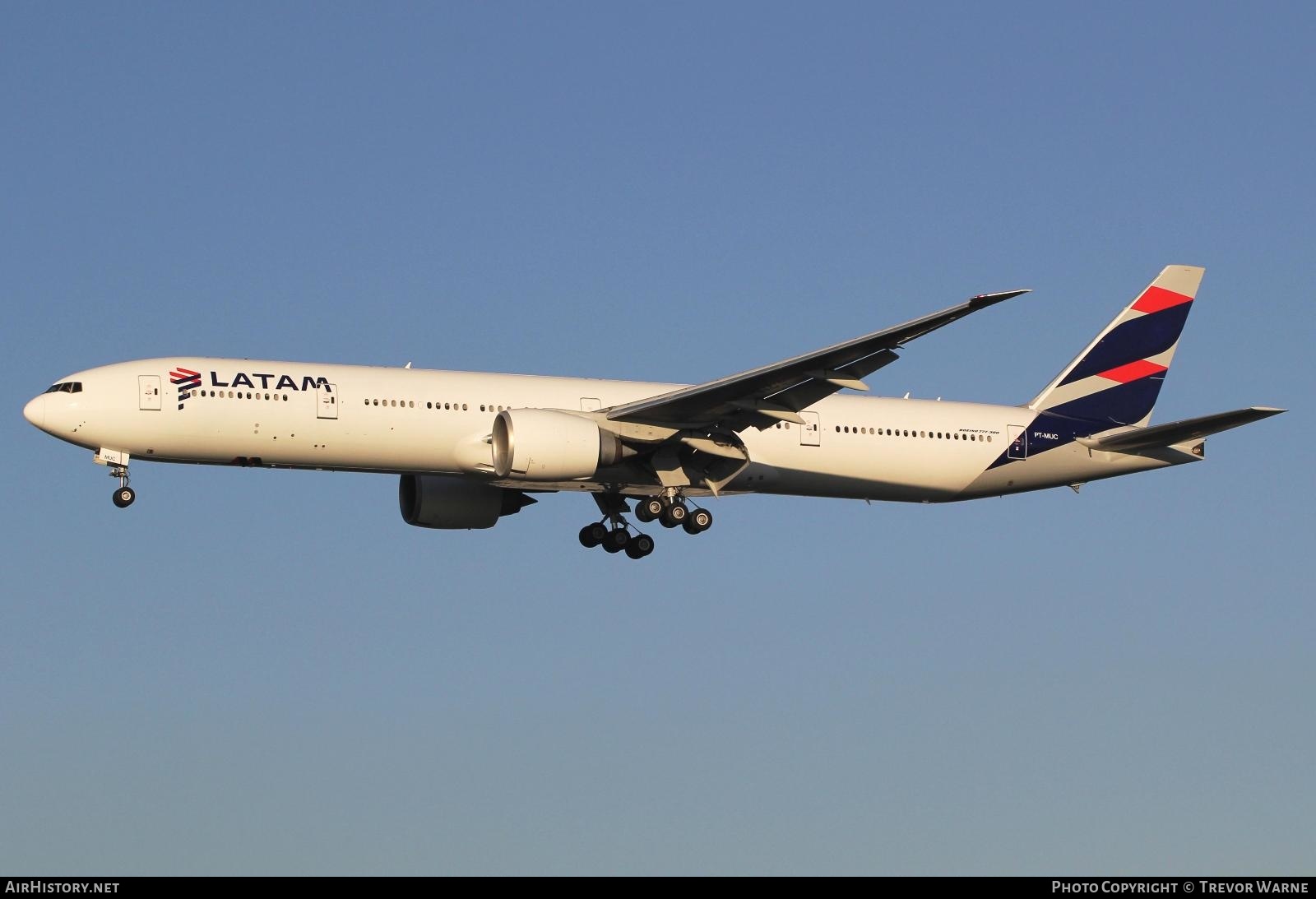 Aircraft Photo of PT-MUC | Boeing 777-32W/ER | LATAM Airlines | AirHistory.net #200472