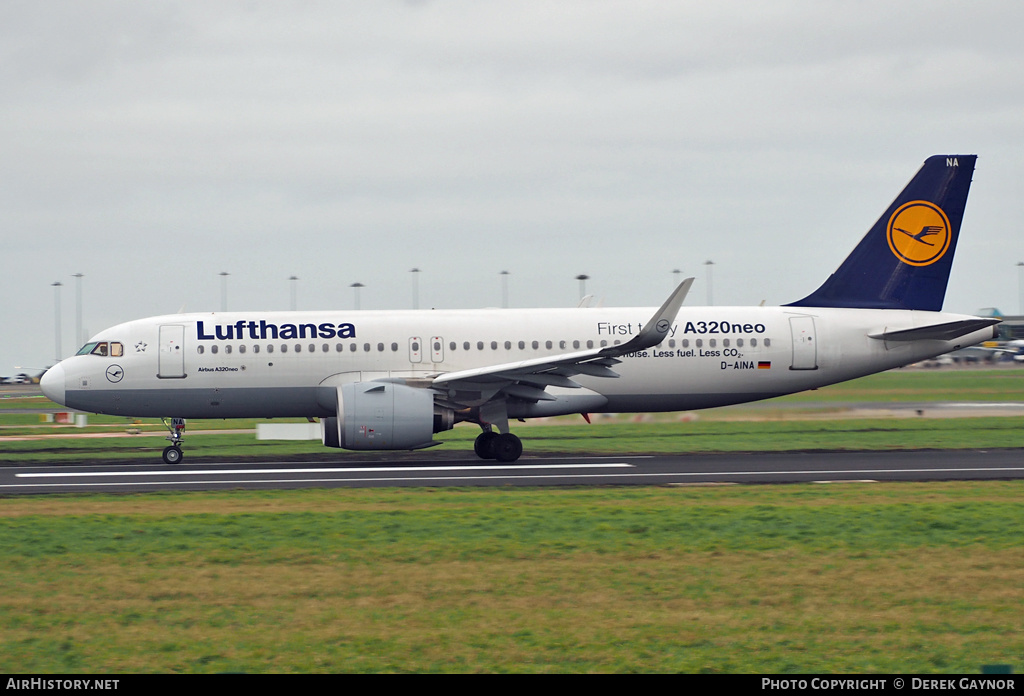 Aircraft Photo of D-AINA | Airbus A320-271N | Lufthansa | AirHistory.net #200480
