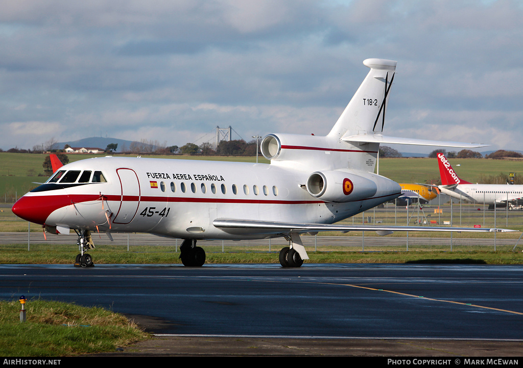 Aircraft Photo of T18-2 | Dassault Falcon 900B | Spain - Air Force | AirHistory.net #200497