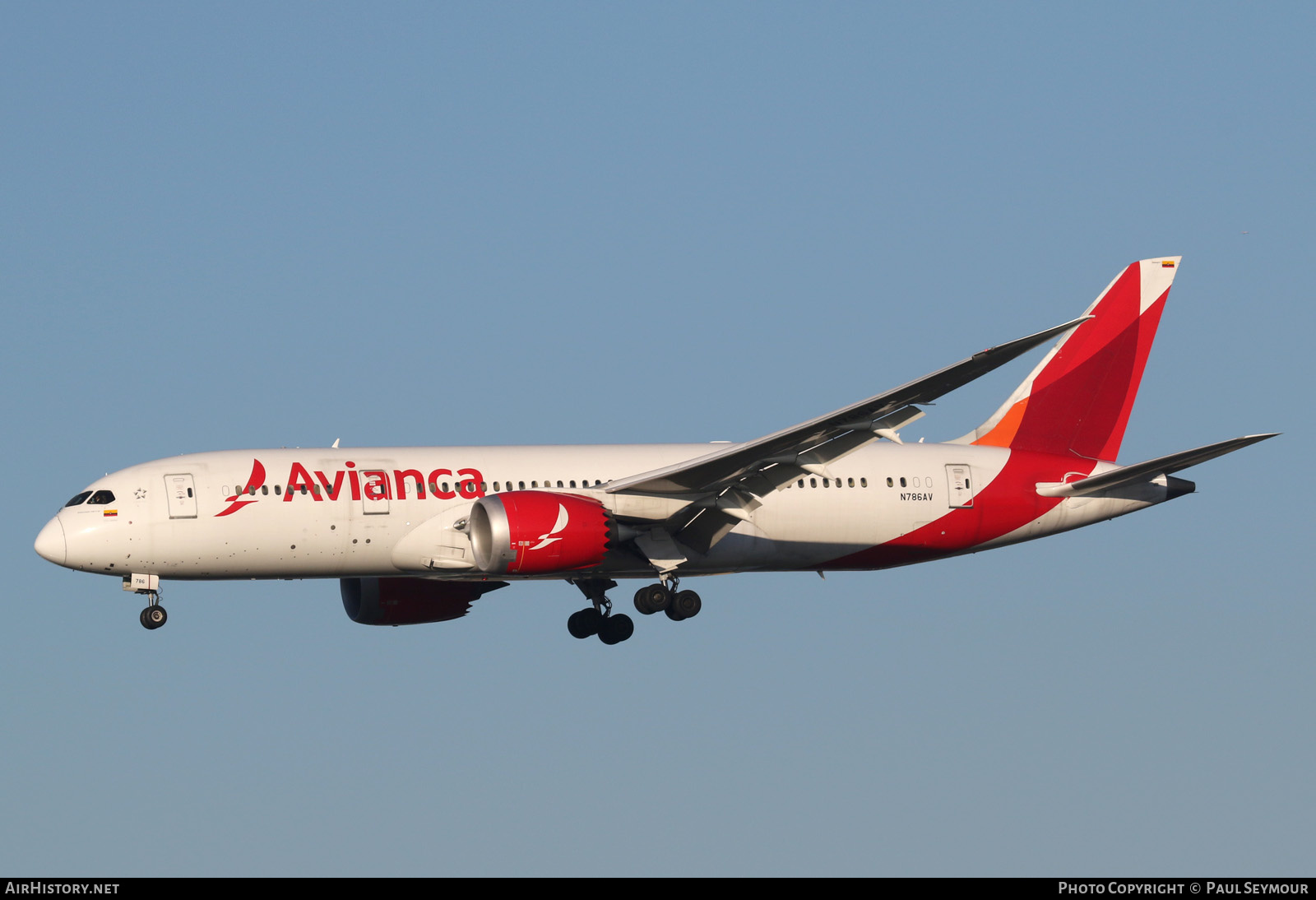 Aircraft Photo of N786AV | Boeing 787-8 Dreamliner | Avianca | AirHistory.net #200534