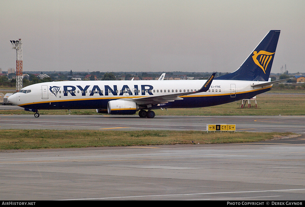 Aircraft Photo of EI-FRE | Boeing 737-8AS | Ryanair | AirHistory.net #200570