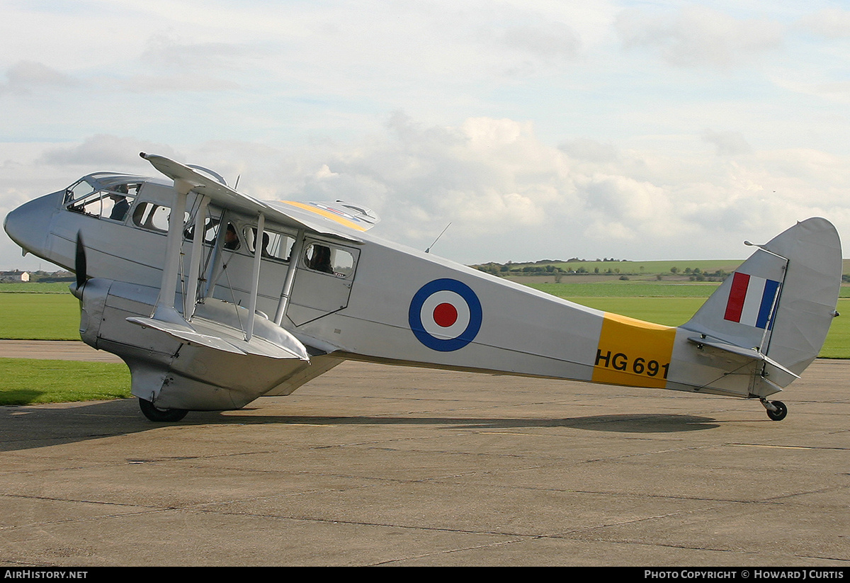 Aircraft Photo of G-AIYR / HG691 | De Havilland D.H. 89A Dragon Rapide | UK - Air Force | AirHistory.net #200613