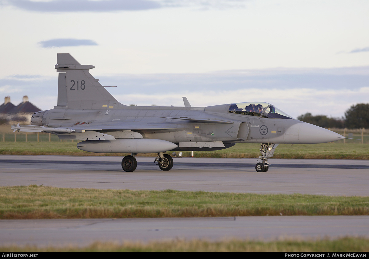 Aircraft Photo of 39218 | Saab JAS 39C Gripen | Sweden - Air Force | AirHistory.net #200629