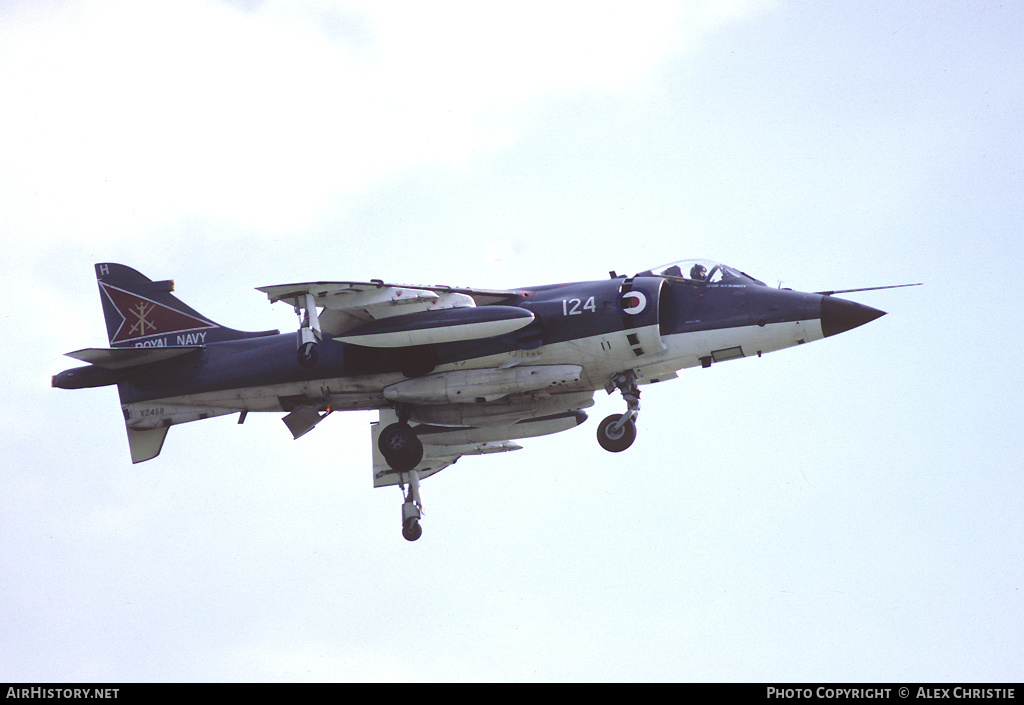 Aircraft Photo of XZ458 | British Aerospace Sea Harrier FRS1 | UK - Navy | AirHistory.net #200658