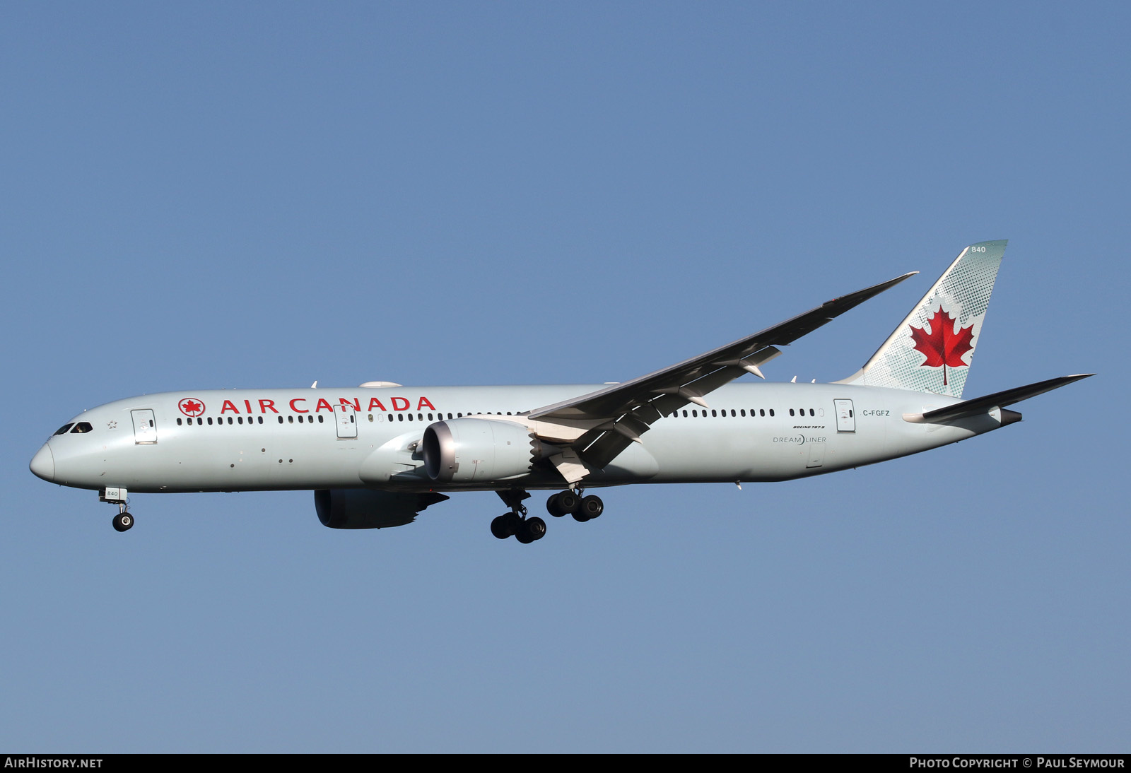 Aircraft Photo of C-FGFZ | Boeing 787-9 Dreamliner | Air Canada | AirHistory.net #200695