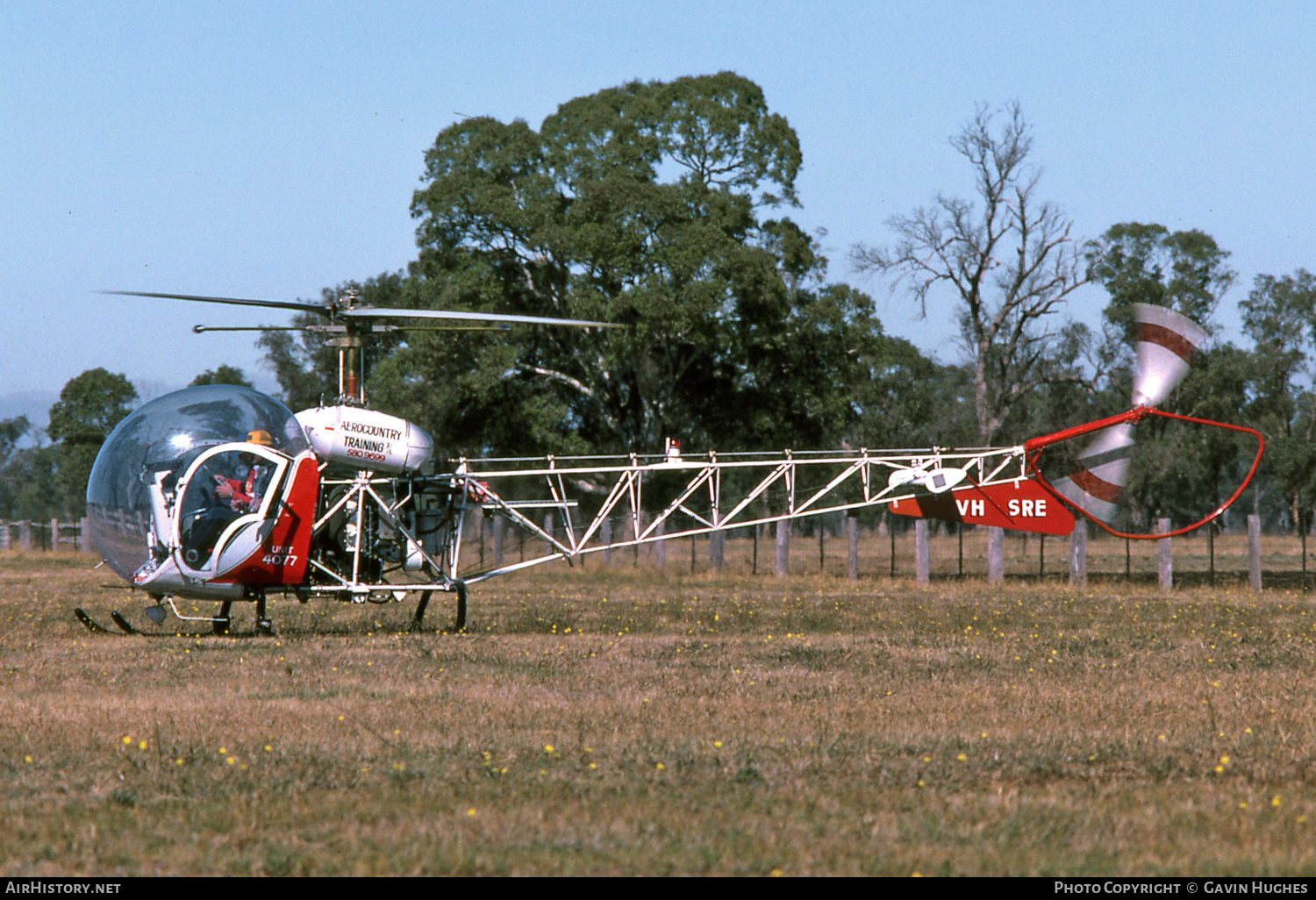 Aircraft Photo of VH-SRE | Bell 47G-2 | Aerocountry Training | AirHistory.net #200767