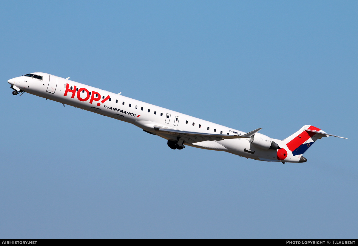 Aircraft Photo of F-HMLJ | Bombardier CRJ-1000EL NG (CL-600-2E25) | Hop! | AirHistory.net #200814