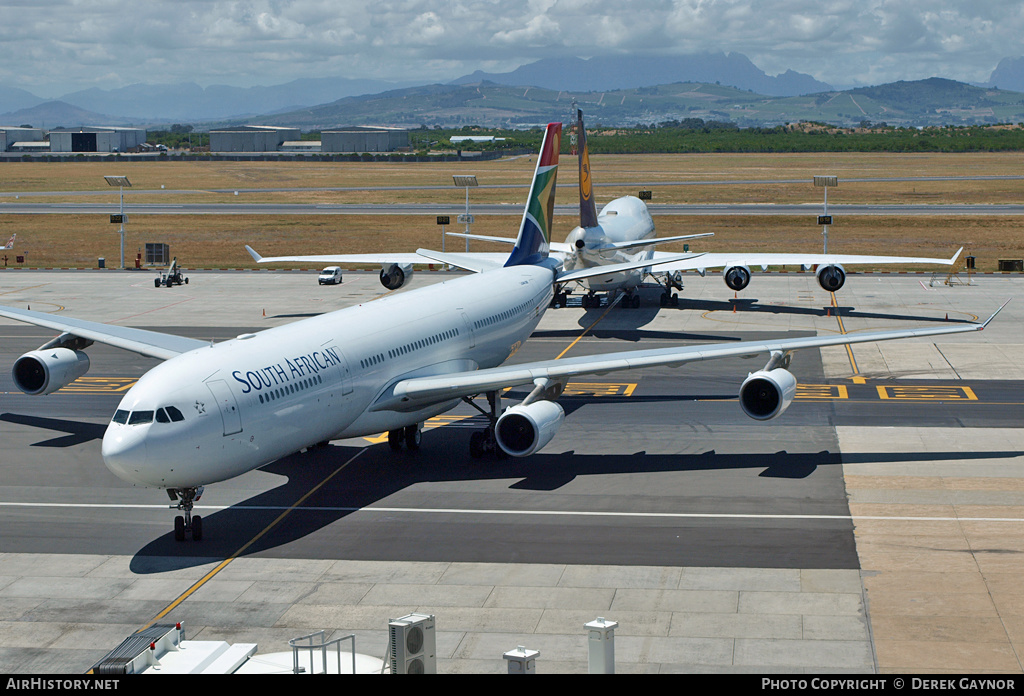 Aircraft Photo of ZS-SXB | Airbus A340-313E | South African Airways | AirHistory.net #200912