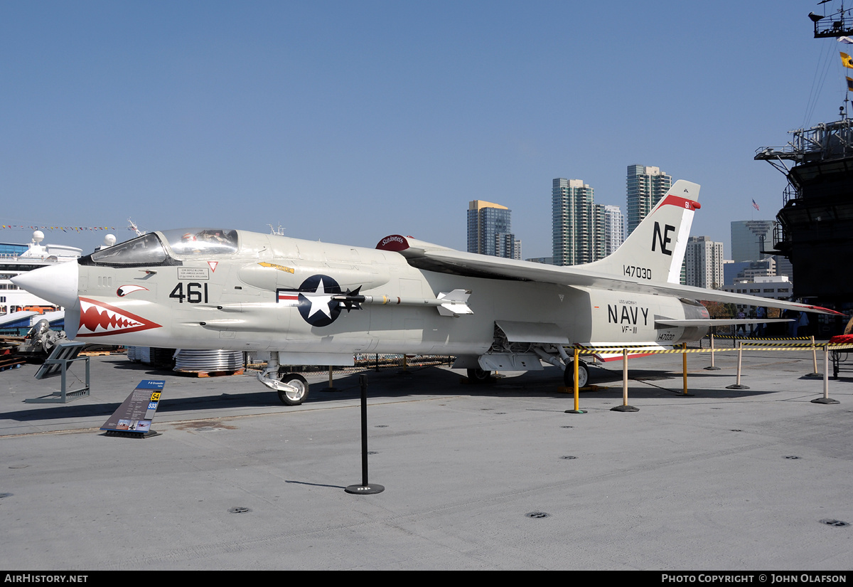 Aircraft Photo of 147030 | Vought F-8K Crusader | USA - Navy | AirHistory.net #200916