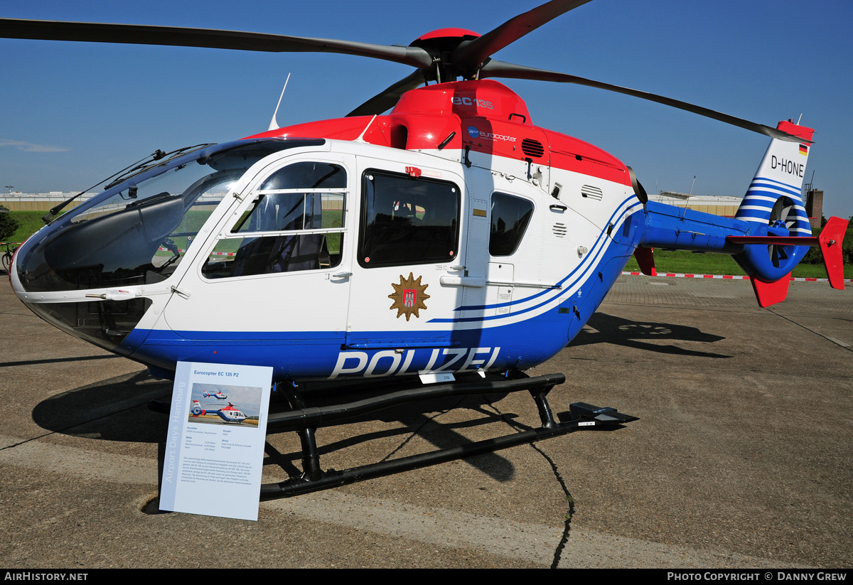Aircraft Photo of D-HONE | Eurocopter EC-135P-2 | Polizei Hamburg | AirHistory.net #200960