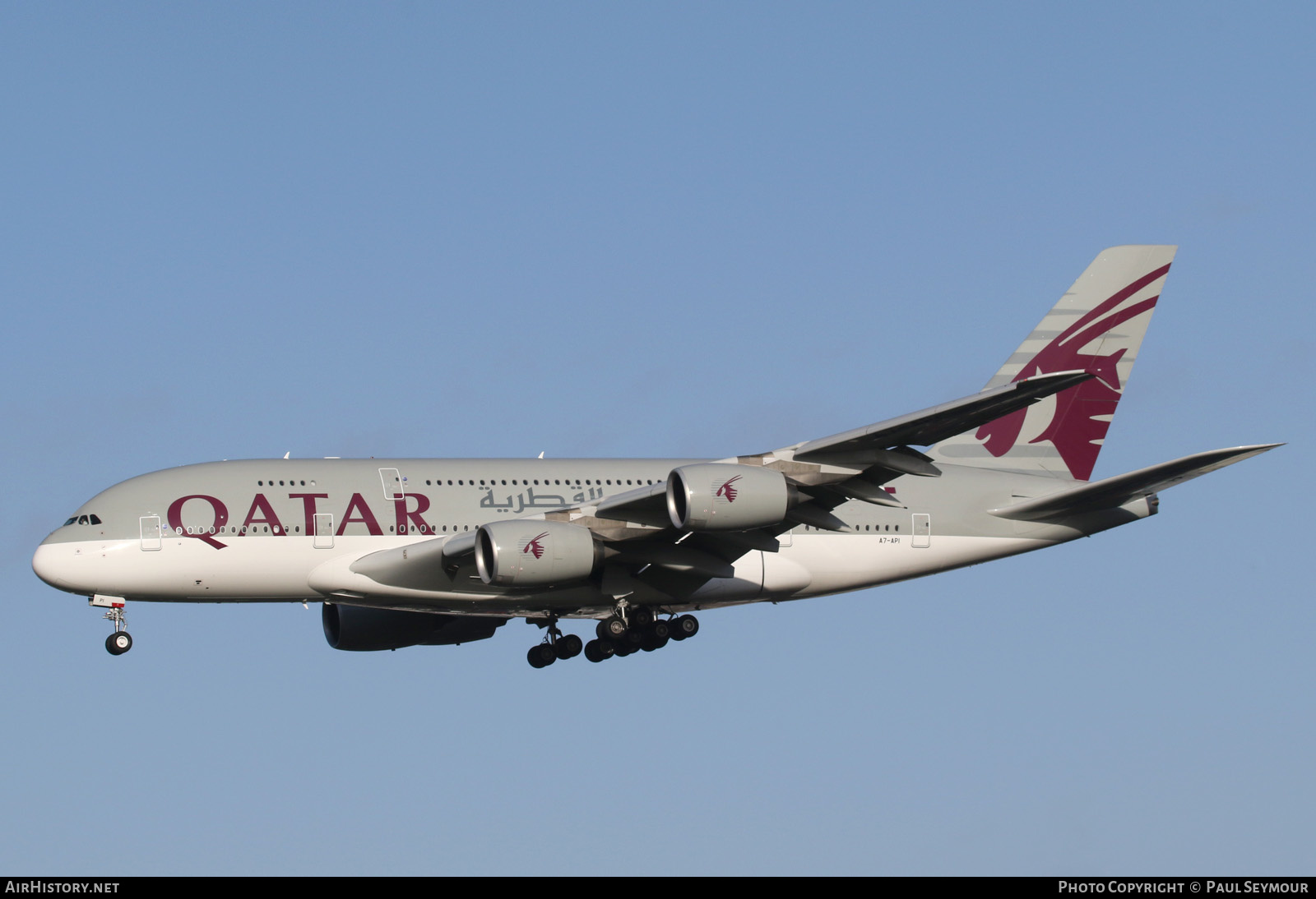 Aircraft Photo of A7-API | Airbus A380-861 | Qatar Airways | AirHistory.net #201009