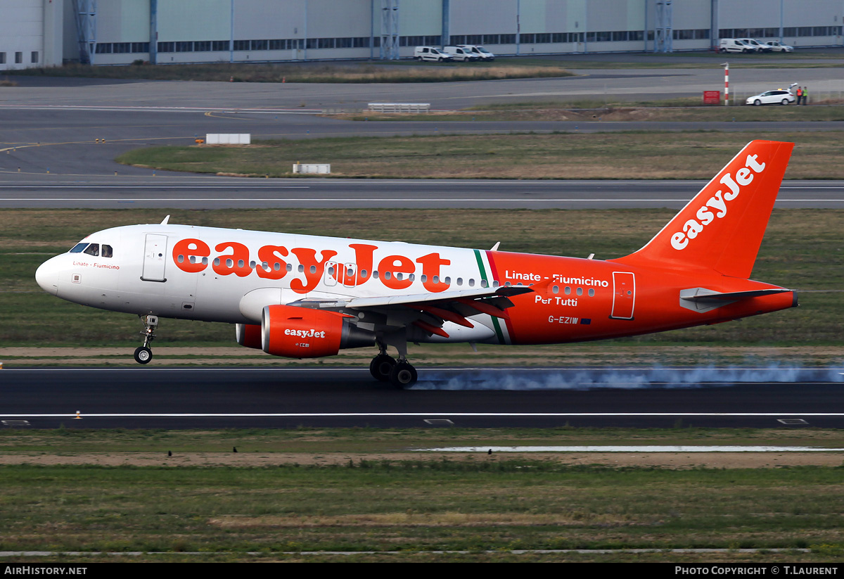 Aircraft Photo of G-EZIW | Airbus A319-111 | EasyJet | AirHistory.net #201011