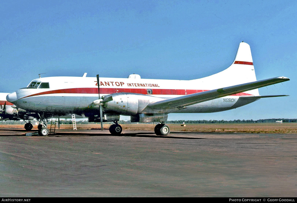 Aircraft Photo of N5510K | Convair 640/F | Zantop International Airlines | AirHistory.net #201114
