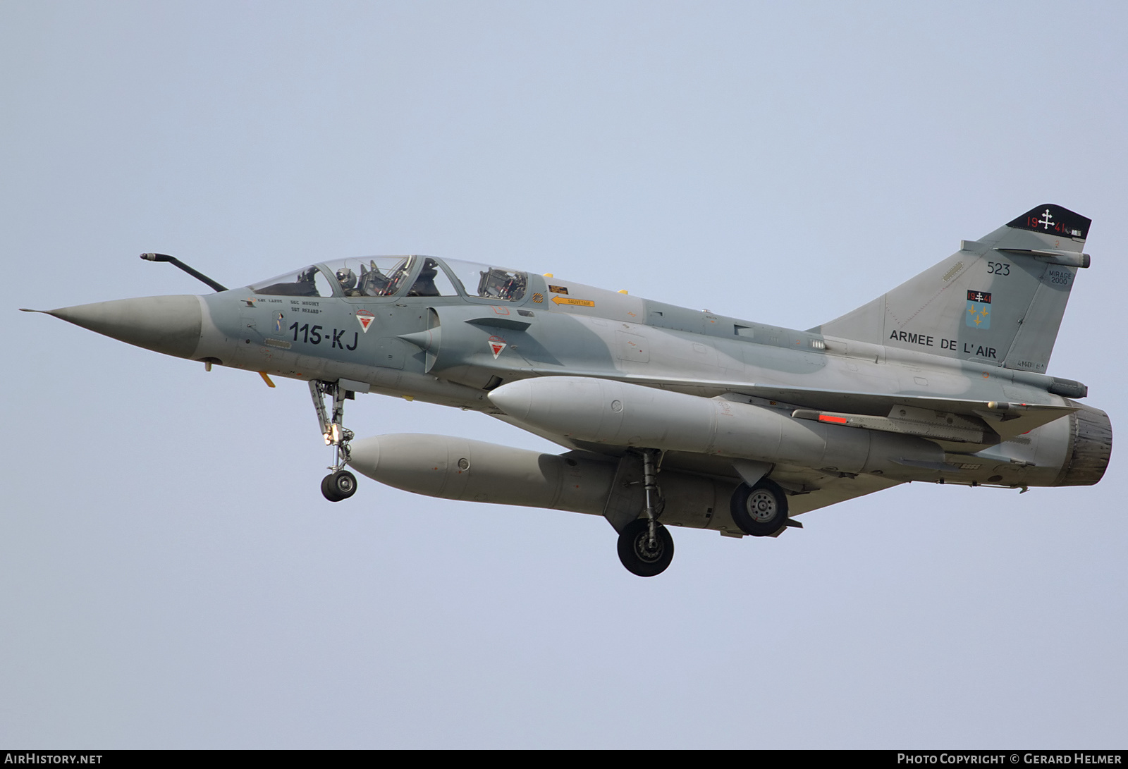 Aircraft Photo of 523 | Dassault Mirage 2000B | France - Air Force | AirHistory.net #201152