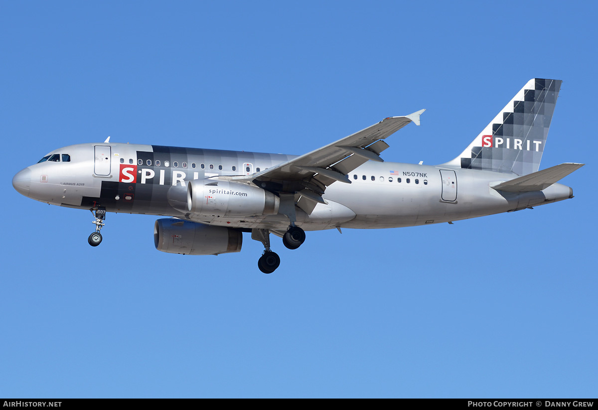 Aircraft Photo of N507NK | Airbus A319-132 | Spirit Airlines | AirHistory.net #201168