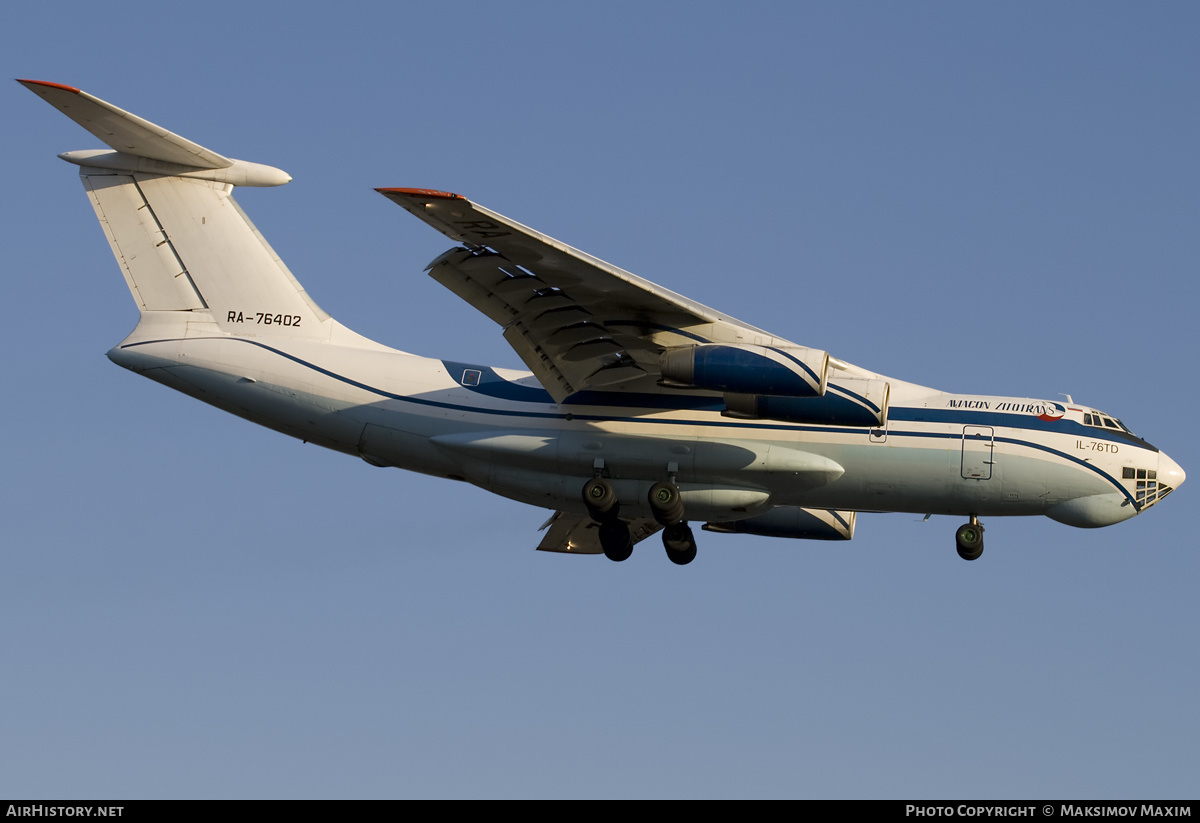 Aircraft Photo of RA-76402 | Ilyushin Il-76TD | Aviacon Zitotrans | AirHistory.net #201175