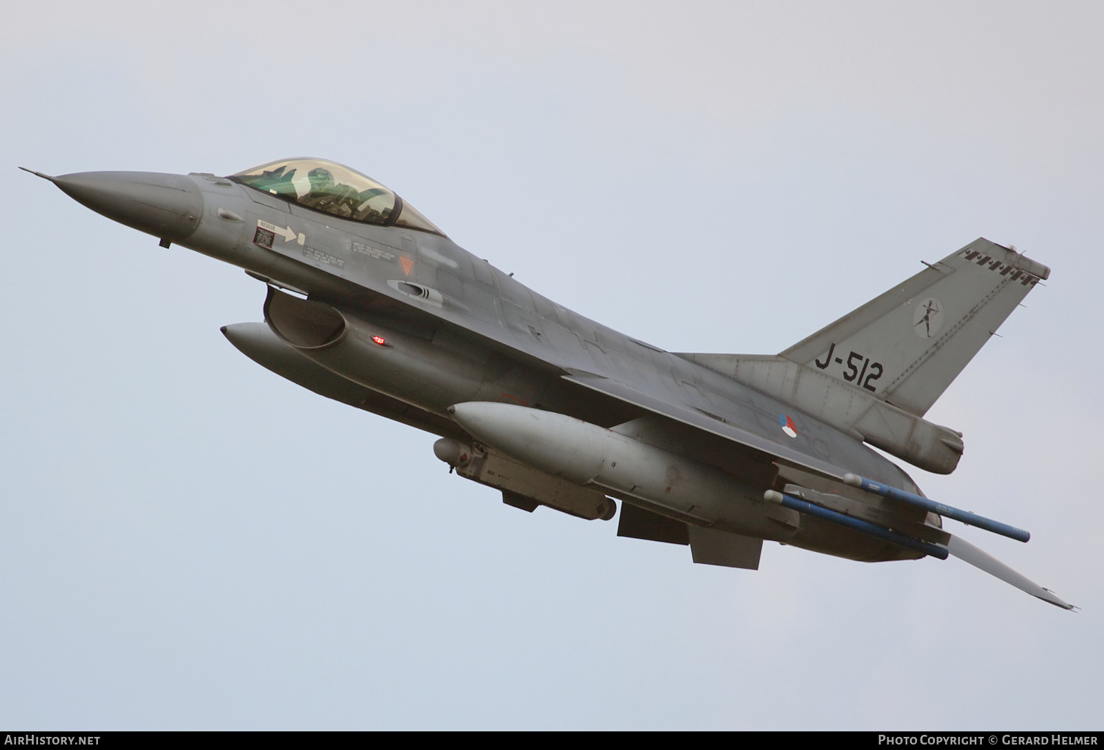 Aircraft Photo of J-512 | General Dynamics F-16AM Fighting Falcon | Netherlands - Air Force | AirHistory.net #201177