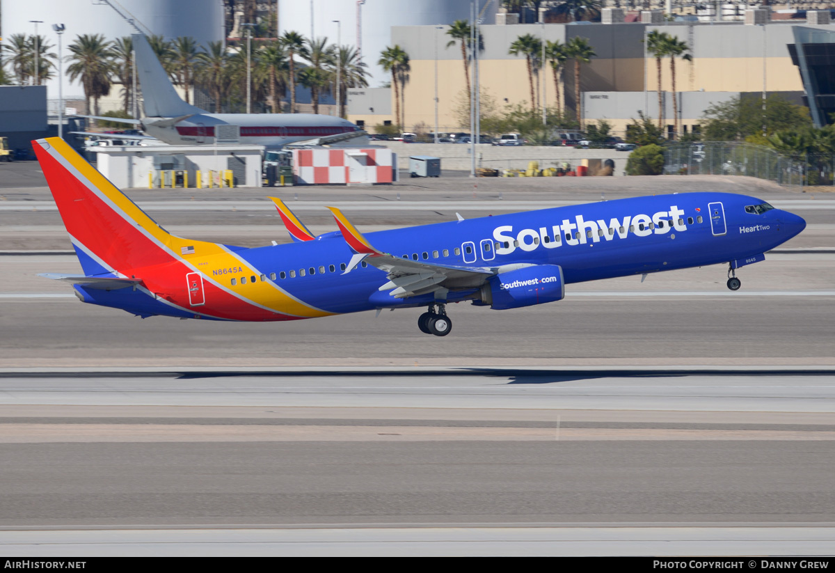 Aircraft Photo of N8645A | Boeing 737-8H4 | Southwest Airlines | AirHistory.net #201180