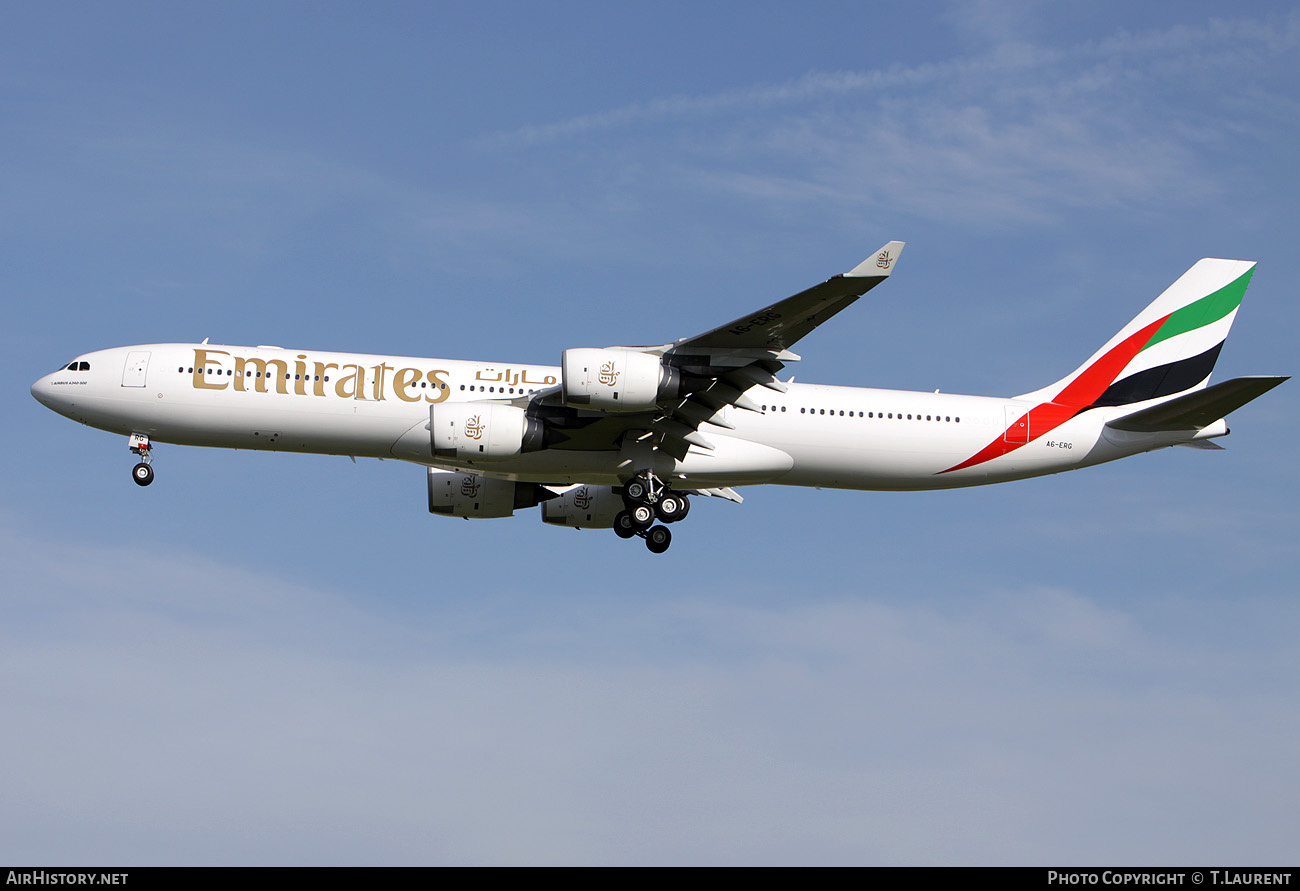 Aircraft Photo of A6-ERG | Airbus A340-541 | Emirates | AirHistory.net #201196